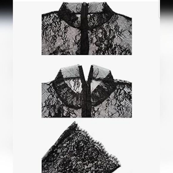 Long Sleeve Mesh Sheer See Through Jumpsuit medium - Picture 4 of 13